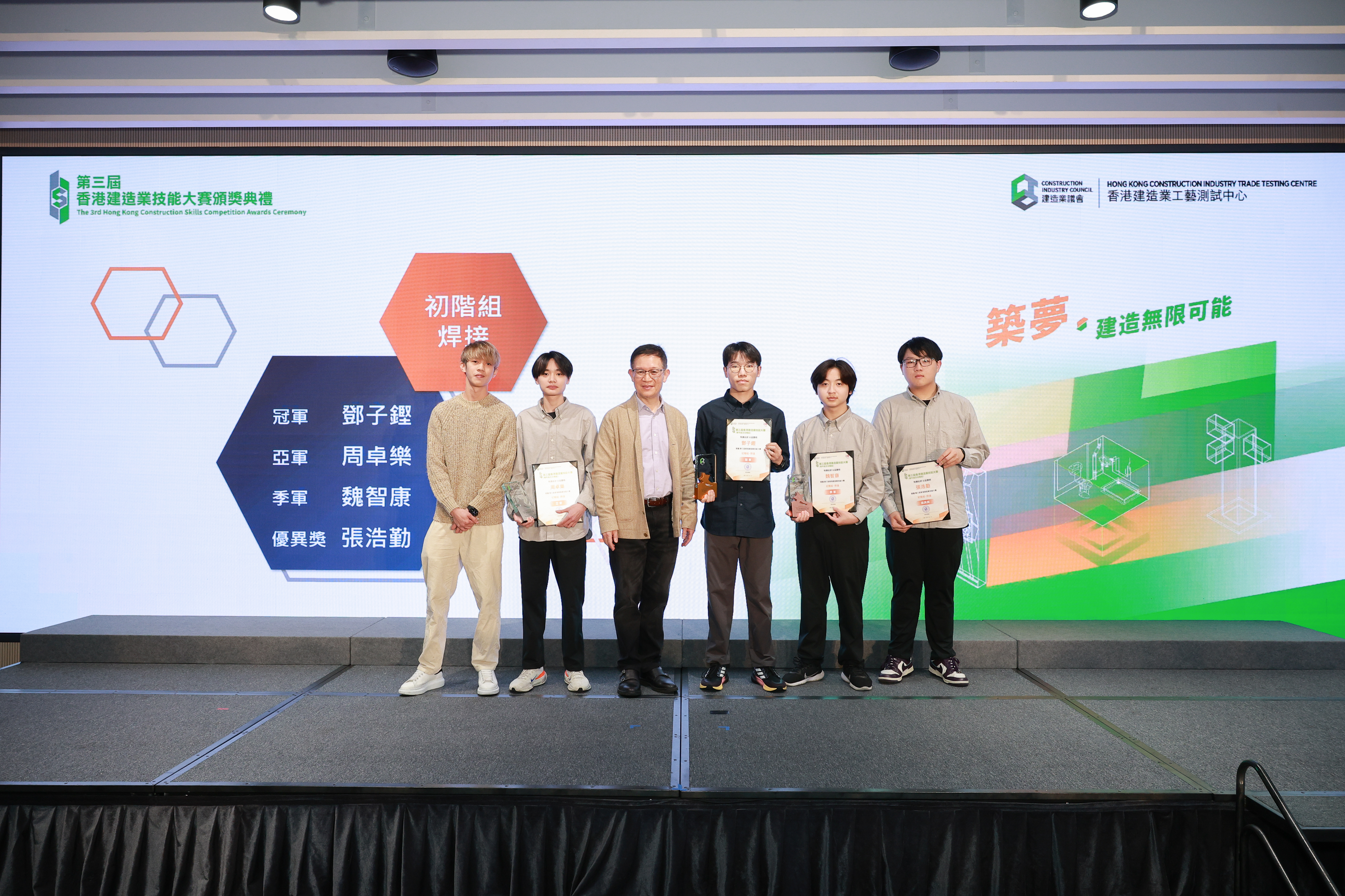 Awards Presentation Ceremony of the 3rd Hong Kong Construction Skills Competition